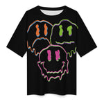 Women's Flowing Acid Psychedelic Acid & Punk Oversized T-shirt