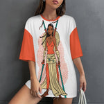 Women's Fearless Fighter Streetwear Oversized T-shirt