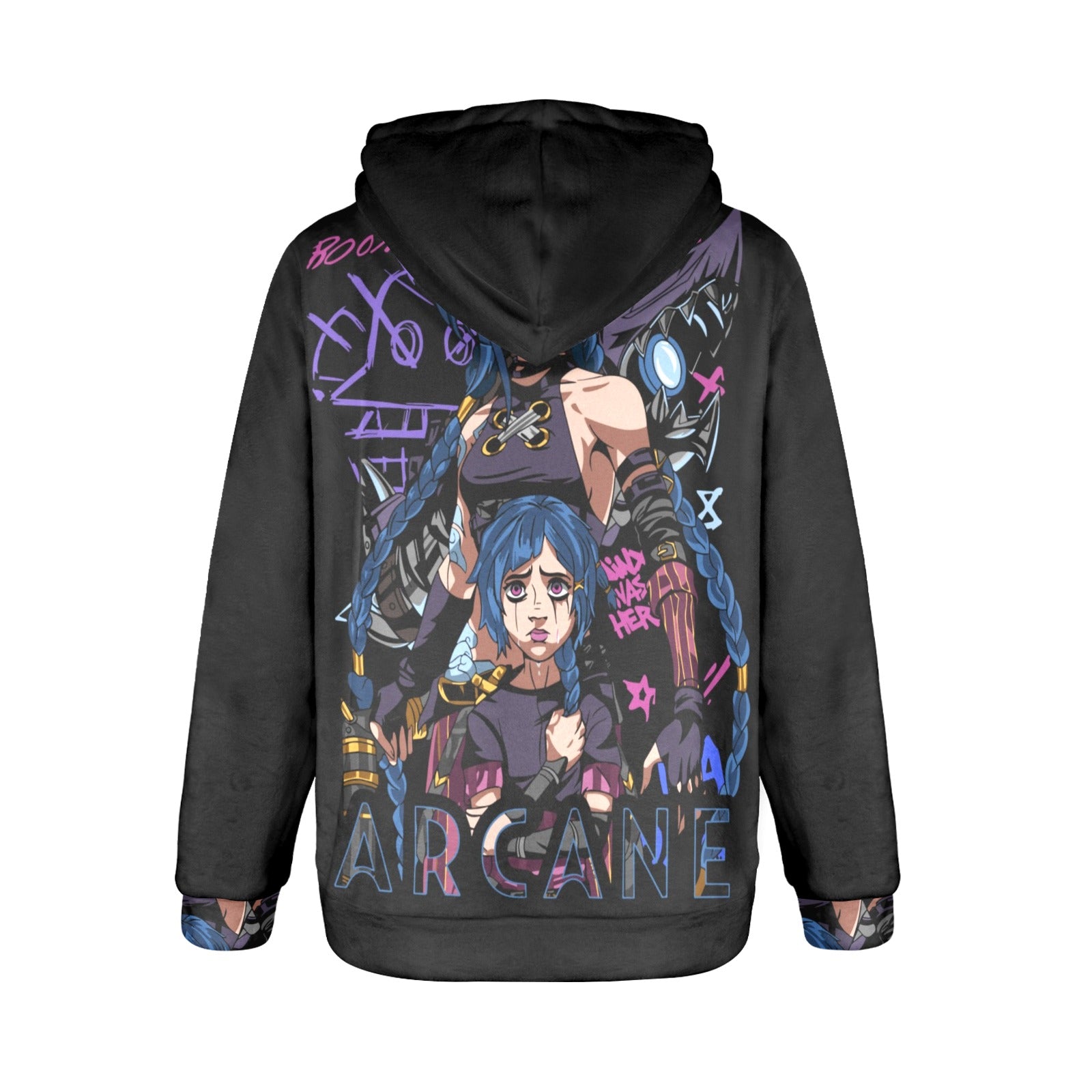 Women's Arcane Abstract Flannel Hoodie