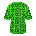 Women's Psychedelic Pattern Acid & Punk Oversized T-shirt
