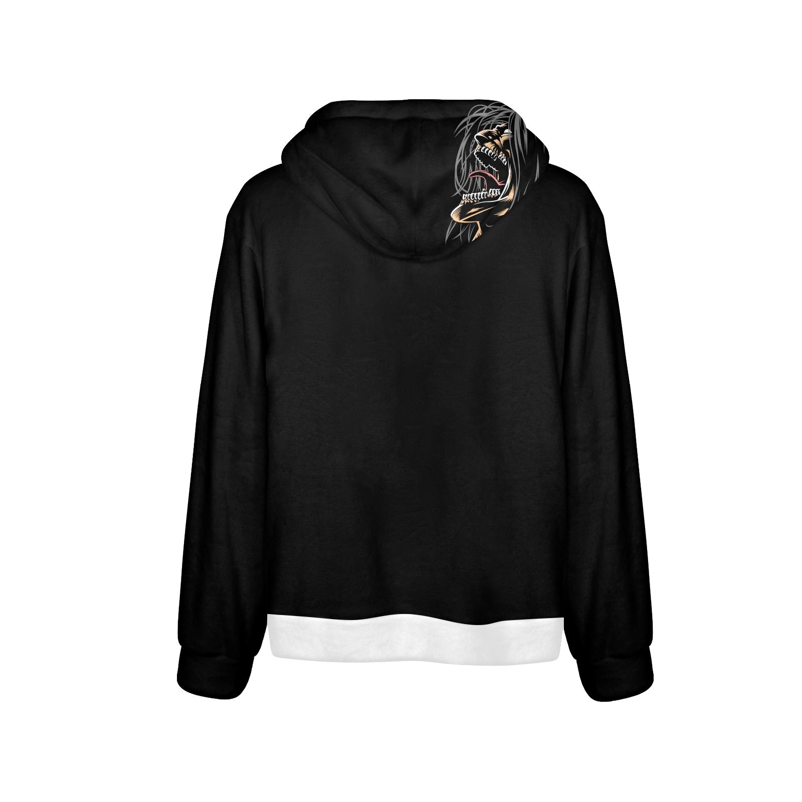 Men's Titan Face Attack on Titan Anime Flannel Hoodie