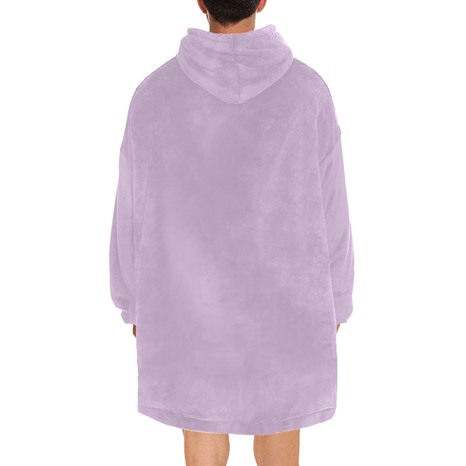 Men's Pastel Purple Solid Blanket Hoodie