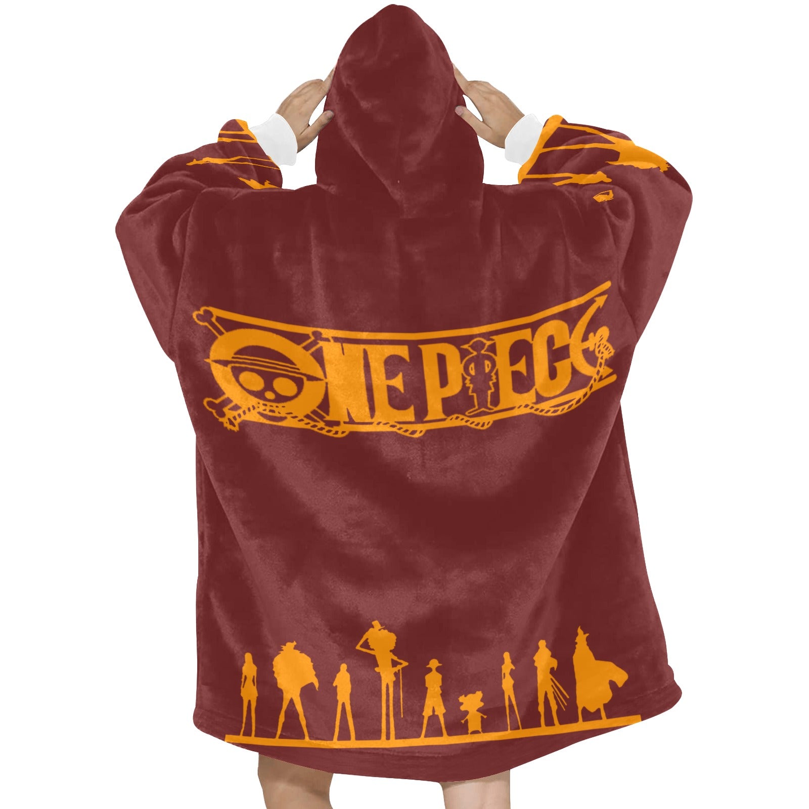 Women's One Piece Anime Blanket Hoodie