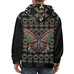 Men's Trippy Abstract Art Acid & Punk Flannel Hoodie