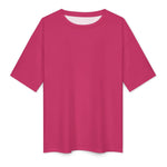 Men's Raspberry Rose  Solid Oversized T-shirt