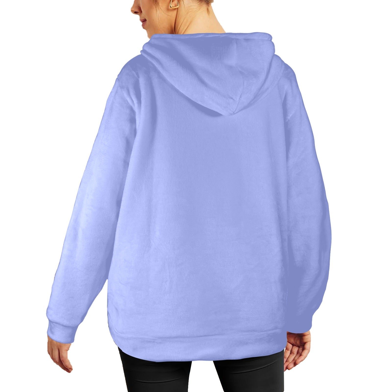Women's Blue Bell Solid Flannel Hoodie