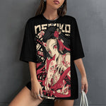 Women's Demon Nezuko Anime Oversized T-shirt