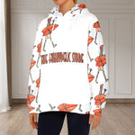 Women's Skeleton Surfer Streetwear Flannel Hoodie
