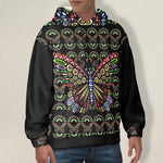 Men's Trippy Abstract Art Acid & Punk Flannel Hoodie