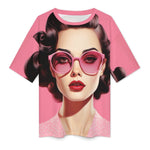Women's Pop Art Style Abstract Oversized T-shirt