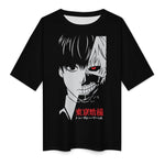 Men's Ken Kaneki Ghoul Tokyo Ghoul Anime Oversized T-shirt