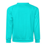 Men's Turquoise Solid Sweatshirt