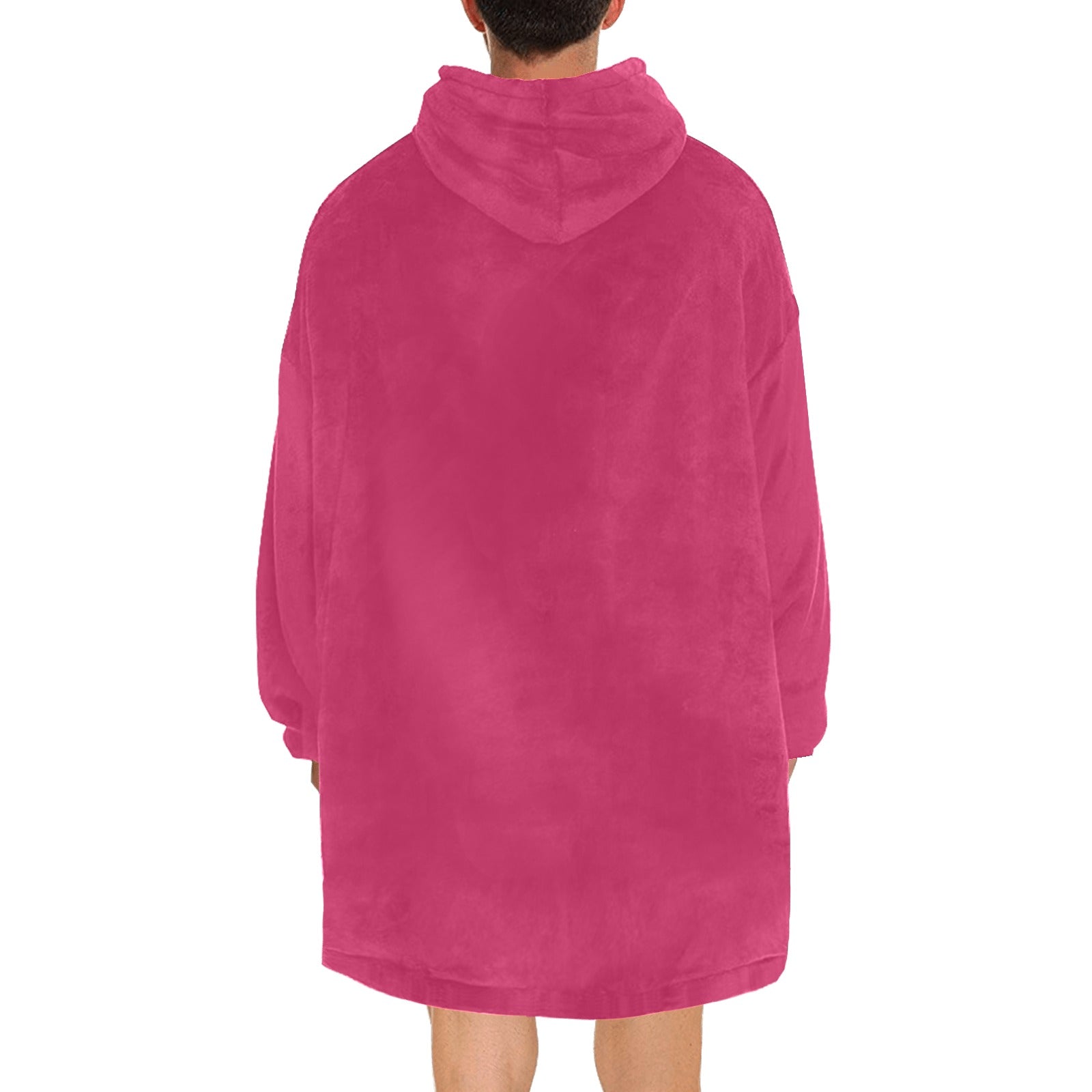 Men's Rich Maroon Solid Blanket Hoodie