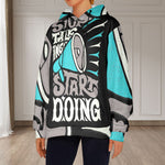 Women's Believe In Yourself Abstract Flannel Hoodie