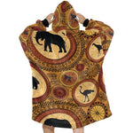 Women's African Ethnic Pattern Abstract Blanket Hoodie