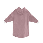 Women's Rosy Brown Solid Blanket Hoodie
