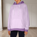 Women's Lavender & Purple Solid Flannel Hoodie
