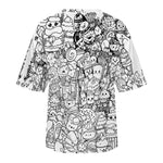 Men's Doodle Art Acid & Punk Oversized T-shirt
