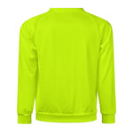 Men's Fluorescent Yellow Solid Sweatshirt