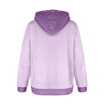 Women's Lavender & Purple Solid Flannel Hoodie