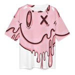 Men's Trippy Melting Smiley Acid & Punk Oversized T-shirt
