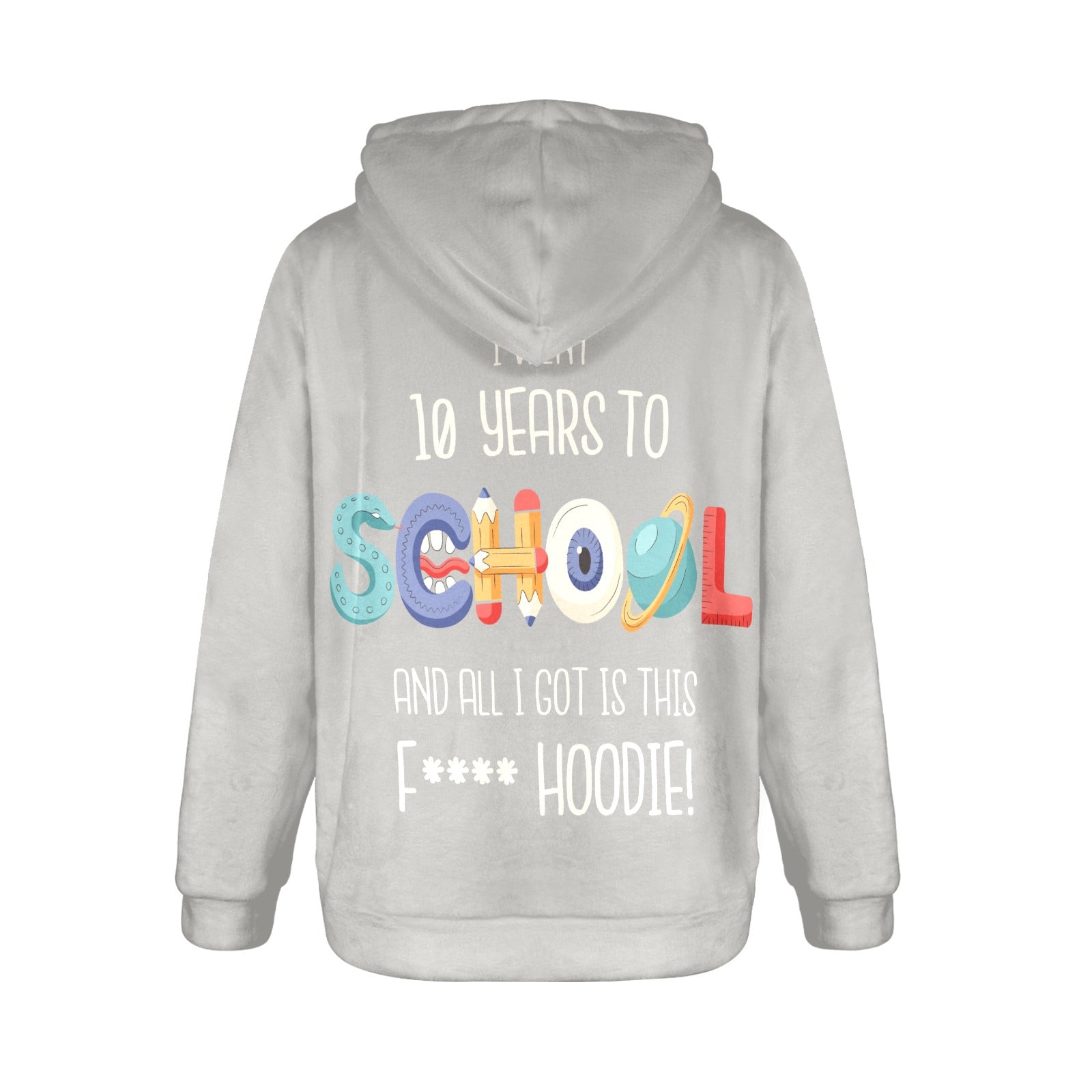 Women's Back to School Abstract Flannel Hoodie