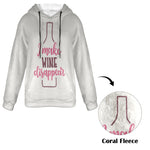 Women's Wine Magician Abstract Flannel Hoodie