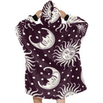 Men's Sun and Moon Abstract Blanket Hoodie