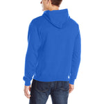 Men's Denim Blue Solid Classic Hoodie