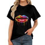 Women's Funky Lips Acid & Punk Classic Fit T-shirt