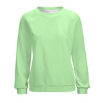 Women's Granny Smith Apple Green Solid Sweatshirt