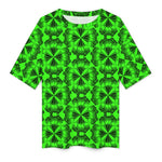 Women's Psychedelic Pattern Acid & Punk Oversized T-shirt