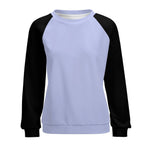 Women's Wild Blue Yonder & Black Solid Sweatshirt