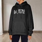 Women's Ew People Abstract Flannel Hoodie