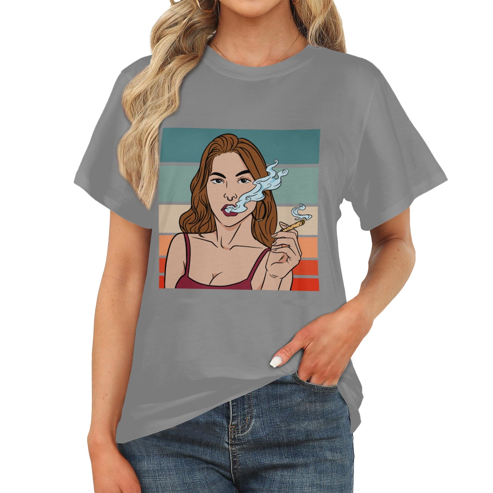 Women's Smoker Acid & Punk Classic Fit T-shirt