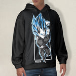 Men's Vegeta Dragon Ball Z Anime Flannel Hoodie