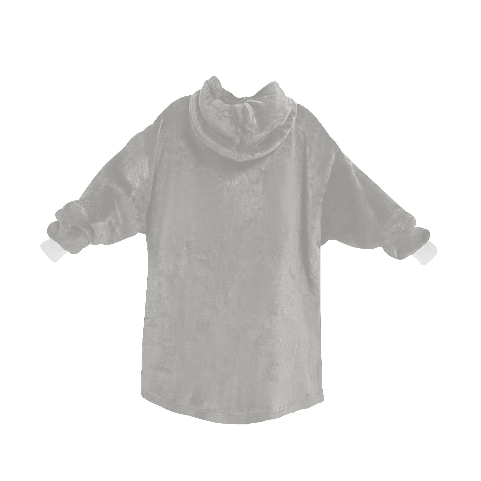 Women's Dark Gray Solid Blanket Hoodie