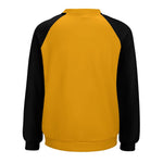 Women's Carrot Orange & Black Solid Sweatshirt