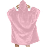 Women's Pale Chestnut Pink Solid Blanket Hoodie