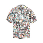 Men's Old City Abstract Half Sleeve Shirt