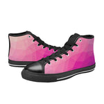 Women's Pink Hue Prism Abstract High Top Shoes