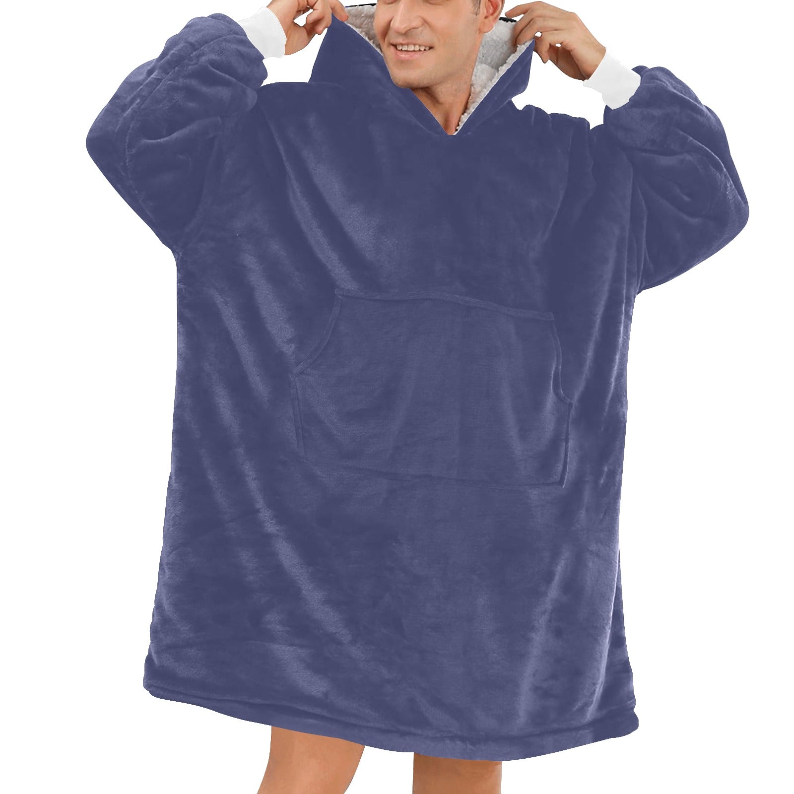 Men's Future Dusk Solid Blanket Hoodie