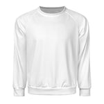 Men's White Solid Sweatshirt