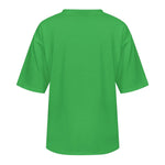 Men's Medium Sea Green Solid Oversized T-shirt