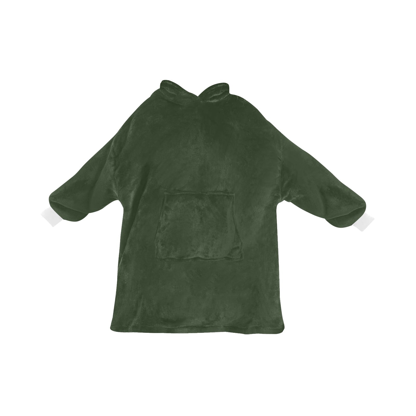 Women's Rifle Green Solid Blanket Hoodie