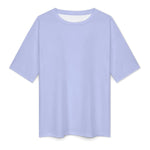Men's Periwinkle Solid Oversized T-shirt