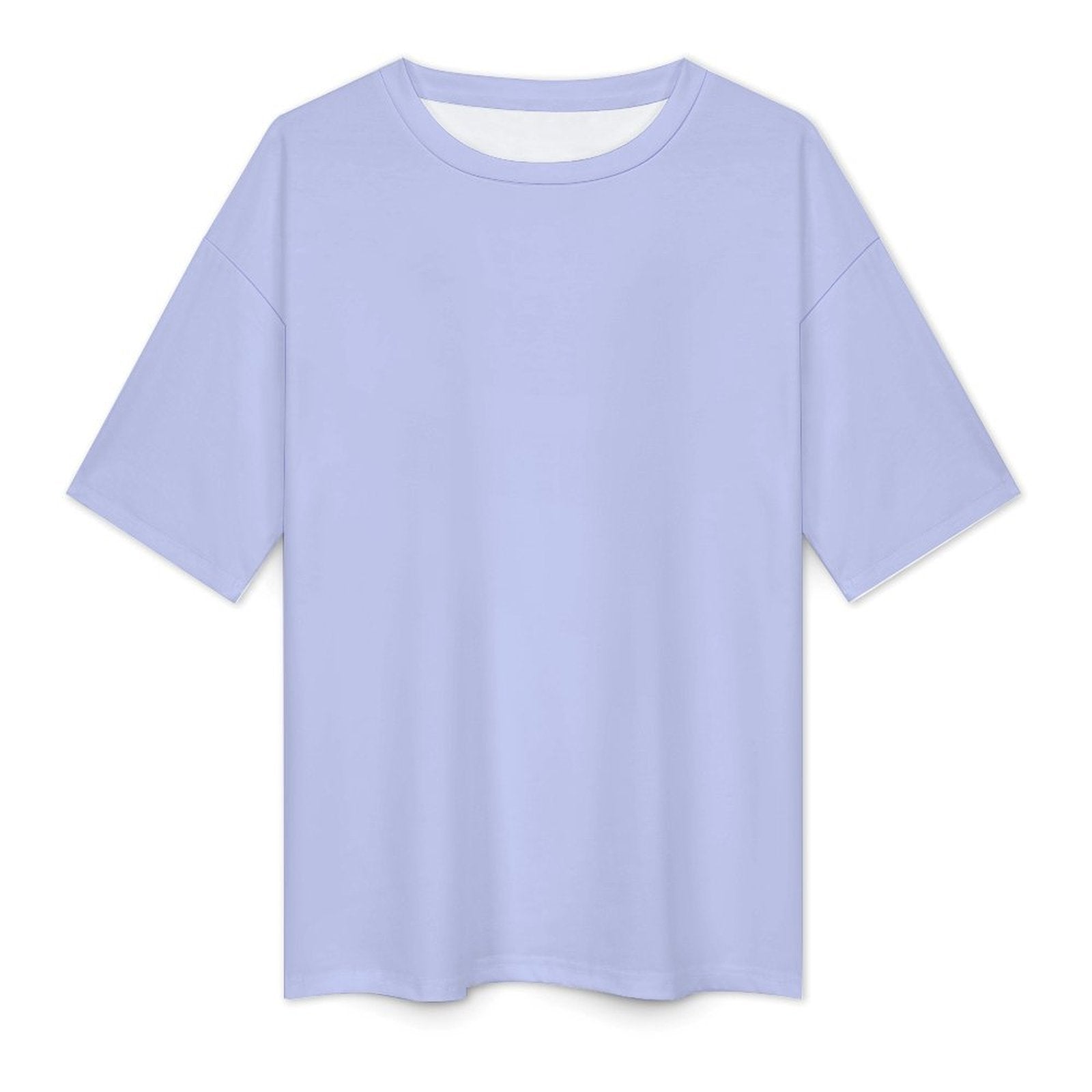 Men's Periwinkle Solid Oversized T-shirt