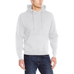 Men's Light Grey Solid Classic Hoodie