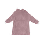Men's Rosy Brown Solid Blanket Hoodie