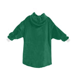 Men's Bottle Green Solid Blanket Hoodie